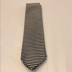 Brooks Brothers Gold and Dark Blue Stripe Tie